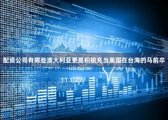 配资公司有哪些澳大利亚更是积极充当美国在台海的马前卒